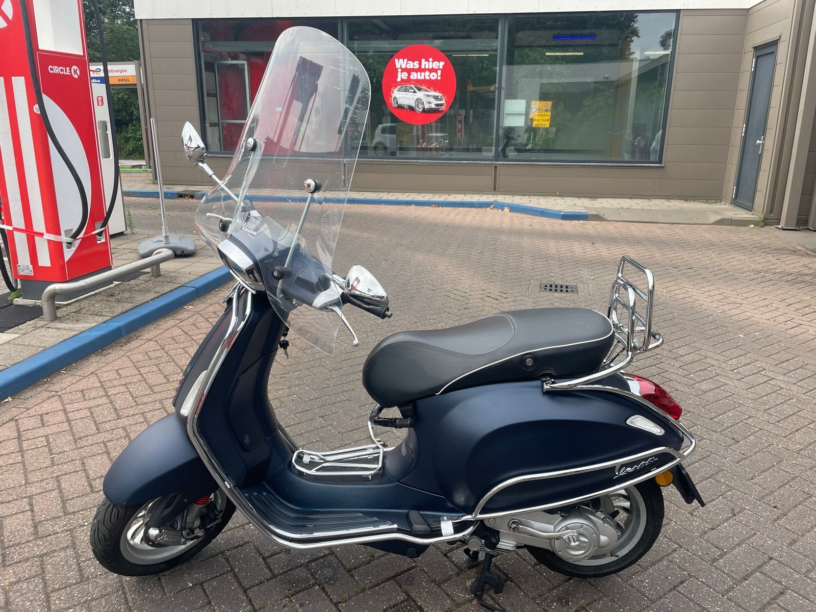 Vespa Sprint 2017 Mat Blauw - Goed onderhouden scooter, Ophalen, Gebruikt, Overige modellen, Maximaal 45 km/u