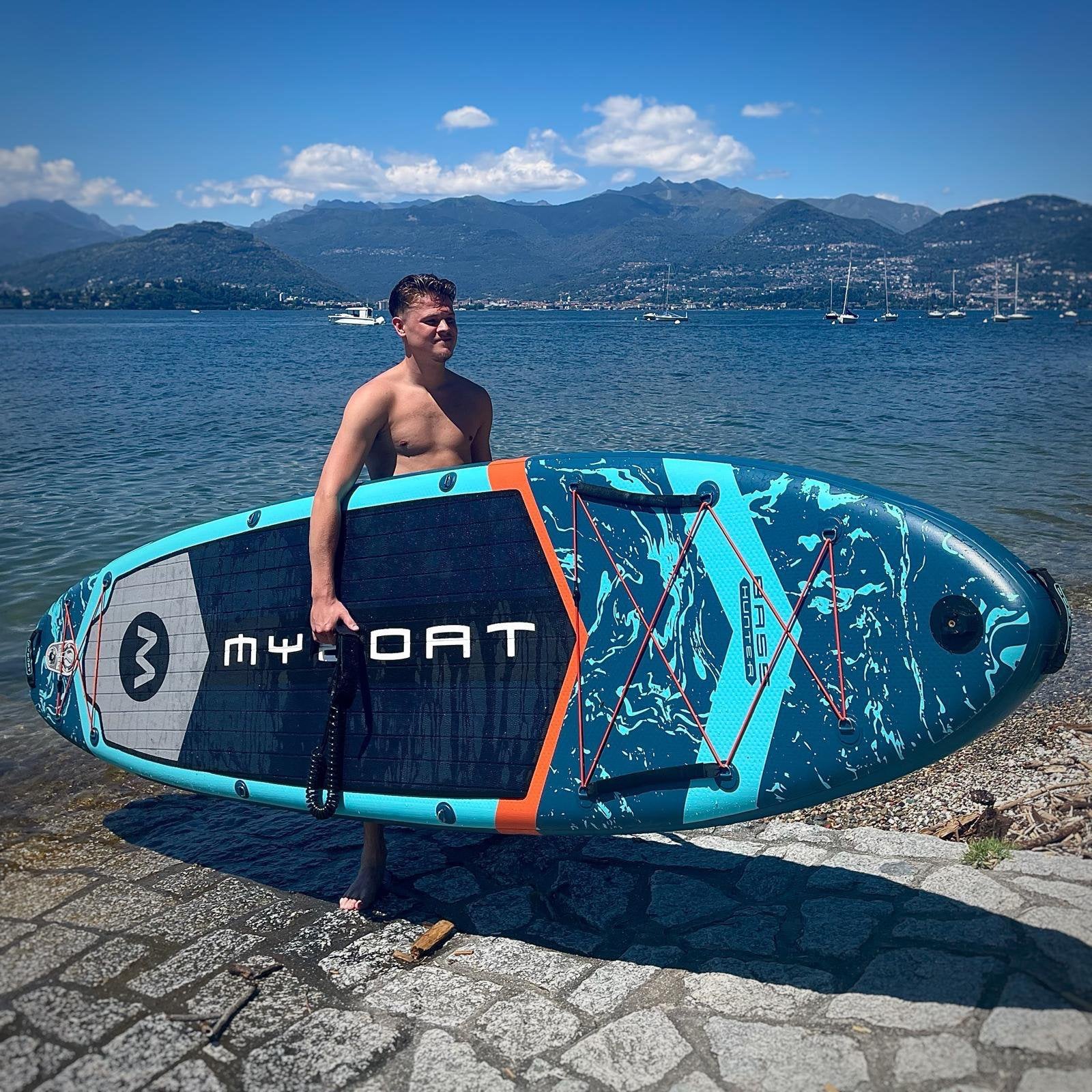 SUP 1 peddel,180kg, 350x89x15 cm, Luxe Stand Up Paddle Board, Ophalen, Nieuw, SUP-boards