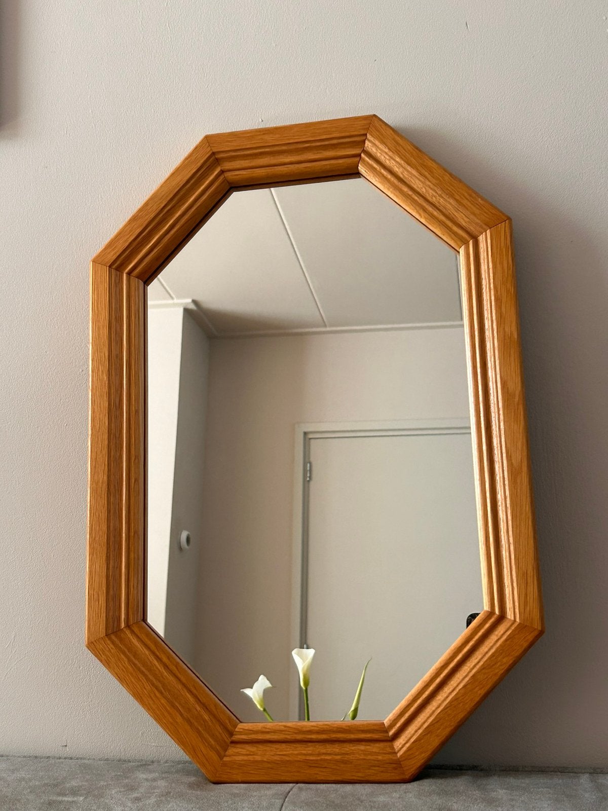 Mooie vintage spiegel jaren 80, Huis en Inrichting, Woonaccessoires | Spiegels, Ophalen, Minder dan 50 cm, Zo goed als nieuw, Minder dan 100 cm