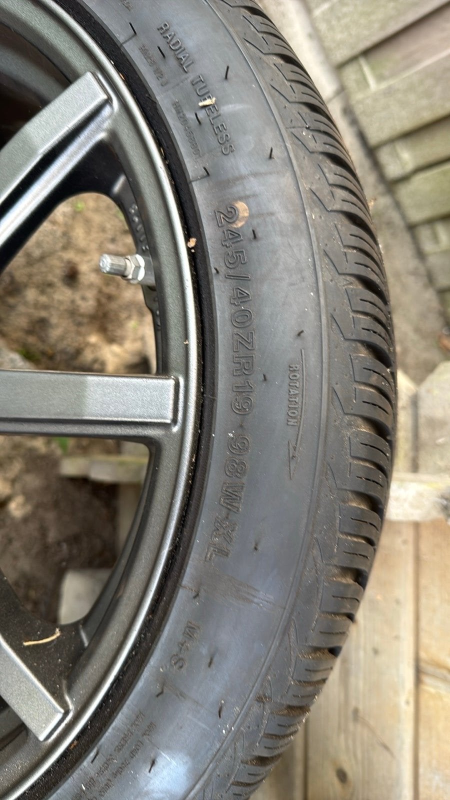 AEZ velgen met 245/40R19 98W XL All Season banden, Banden en Velgen, All Season, Personenwagen, Ophalen