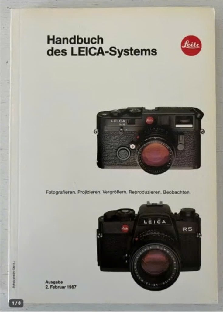 Handbuch des Leica-Systems 1987, Audio, Tv en Foto, Ophalen of Verzenden, Gebruikt, Overige typen