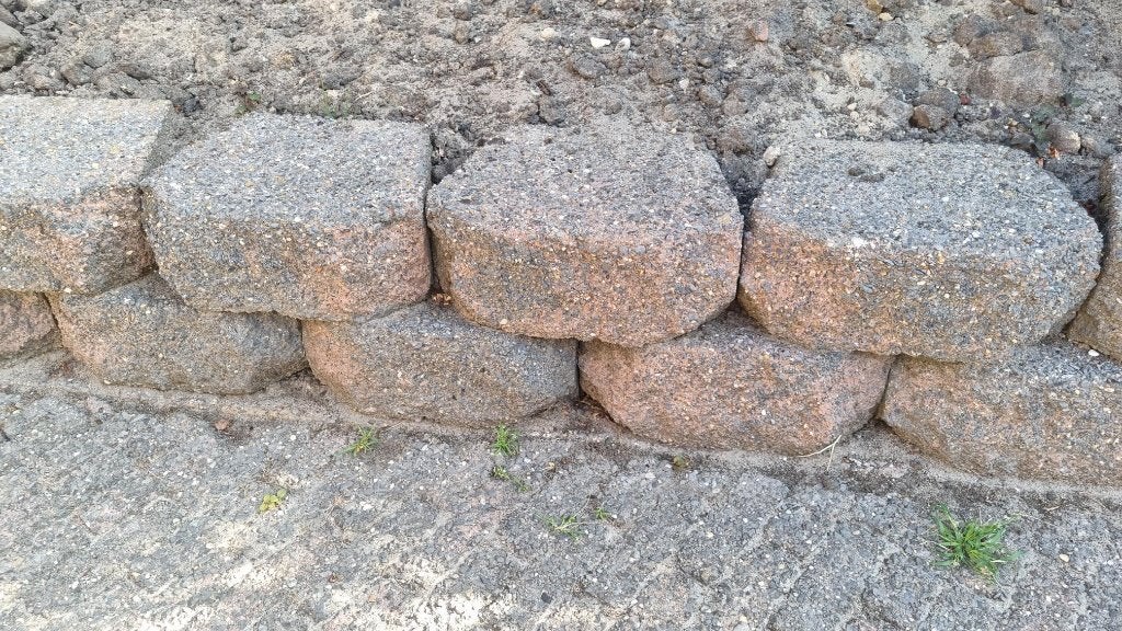 stapelblokken /border stenen 12 stuks gratis, Tuin en Terras, Ophalen, Gebruikt, Overige typen, Minder dan 5 m²