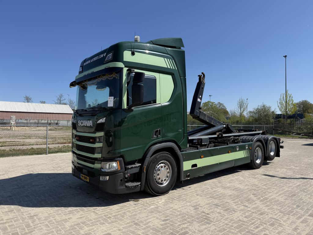 ScaniaR450 Hooklift 25 Ton NL truck, Automaat, Euro 6, Centrale vergrendeling, Origineel Nederlands