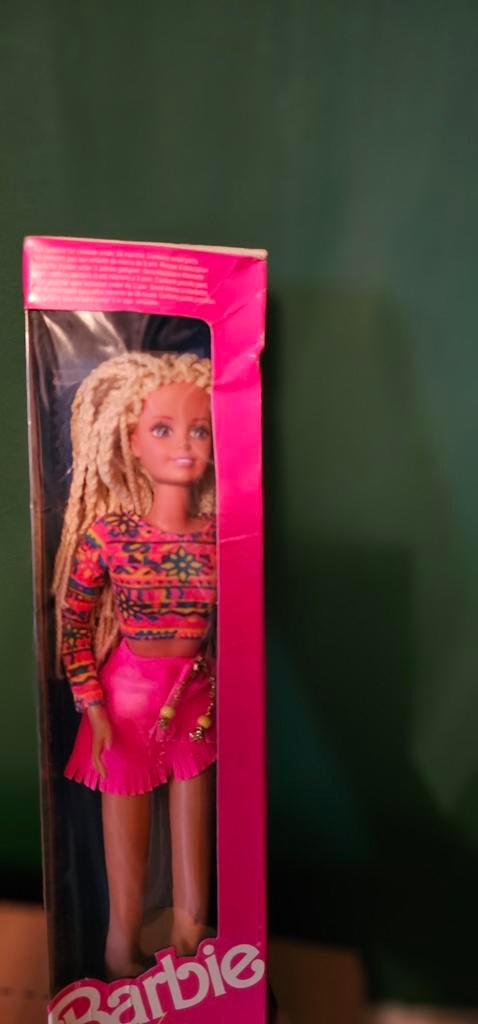 Barbie Mattel '90 - vintage Sindy 'Crimp & Bead' pop,, Ophalen of Verzenden, Pop