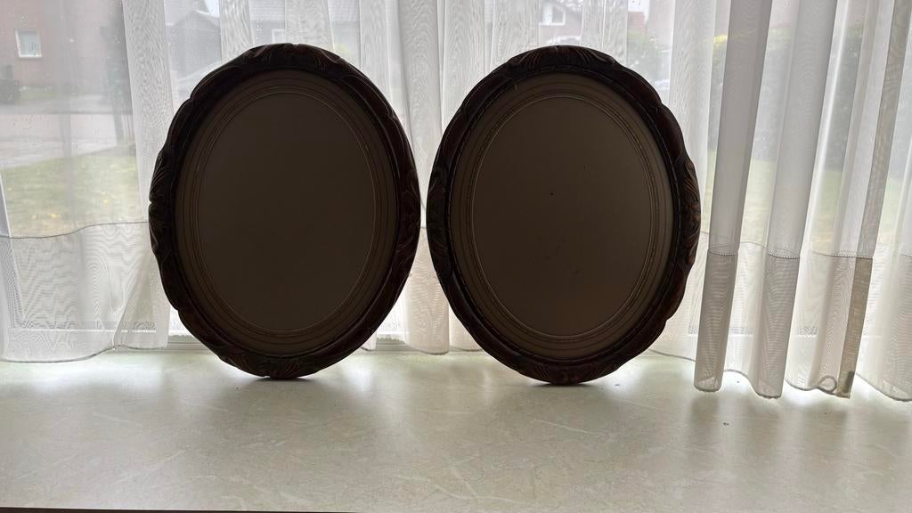 2 Antieke fotolijsten, Huis en Inrichting, Woonaccessoires | Lijsten, Ophalen, Minder dan 50 cm, 50 tot 75 cm, Zo goed als nieuw