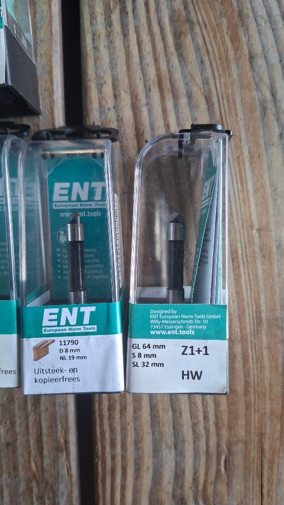 16x ENT Professionele freesjes voor bovenfrees, ., Nieuw, Ophalen of Verzenden, .