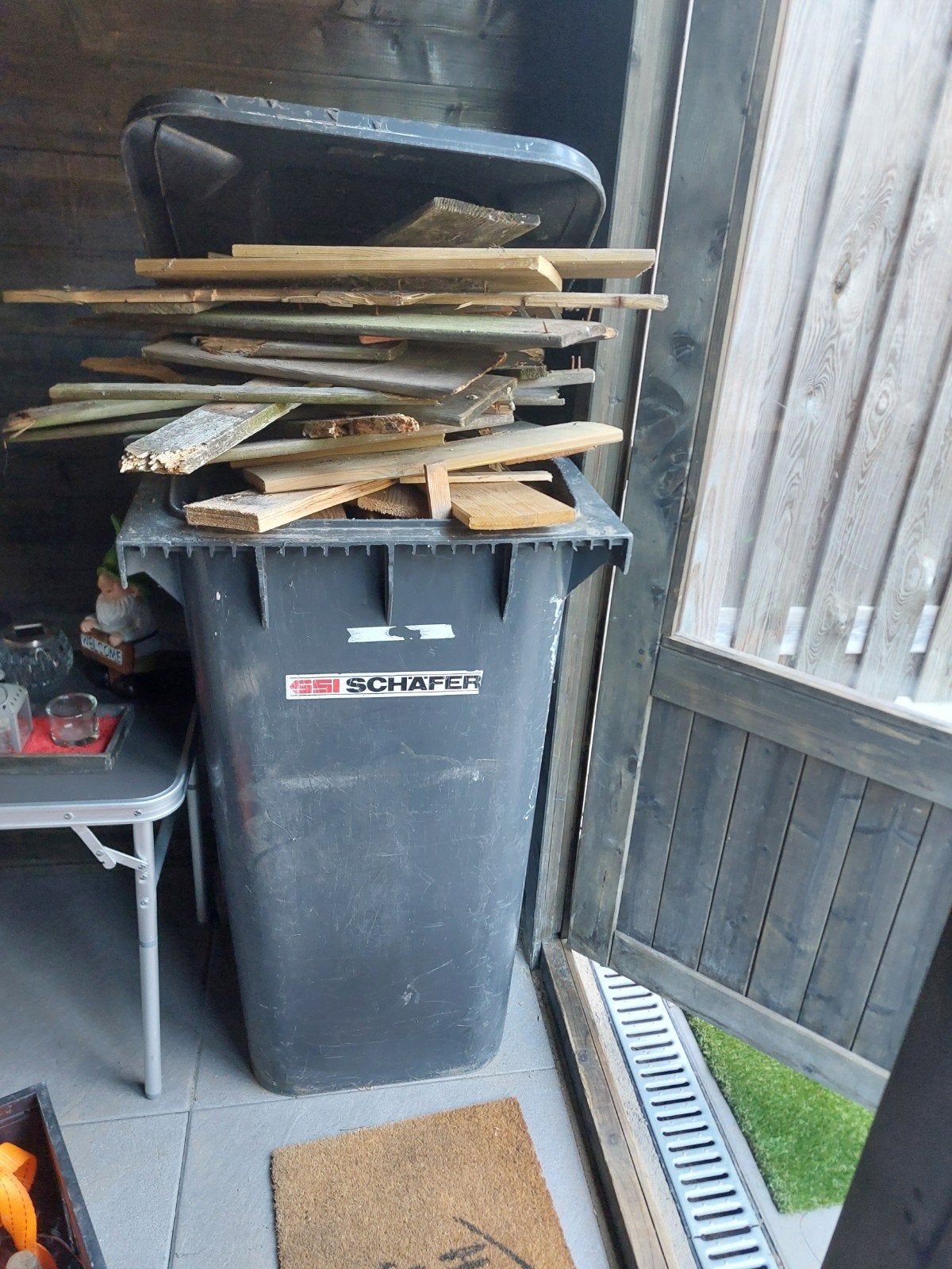 gratis hout, Ophalen, Gebruikt
