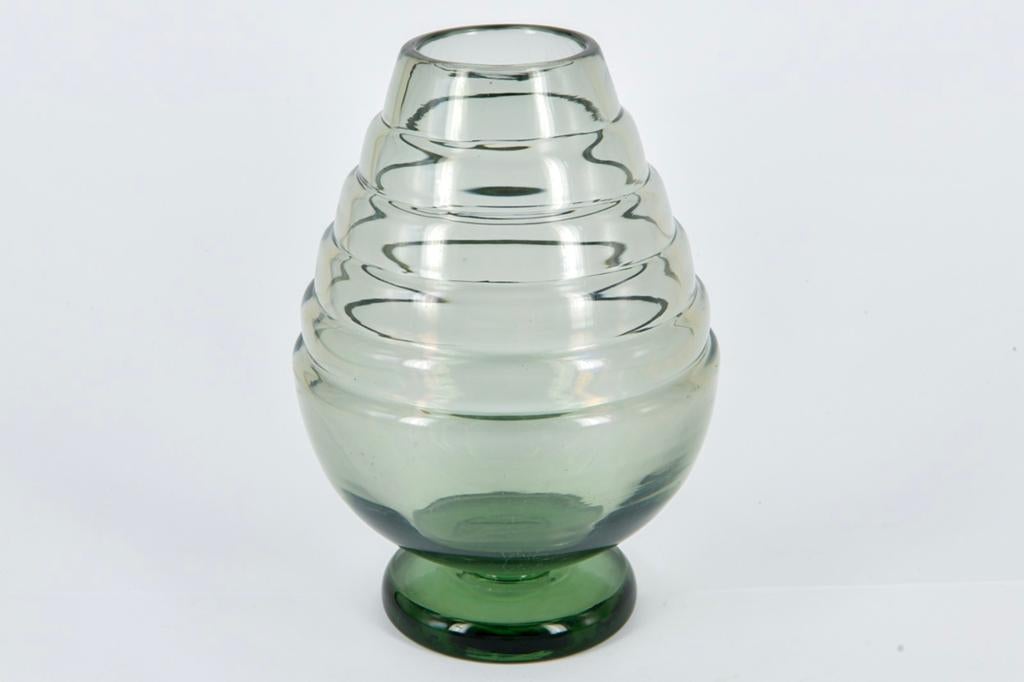 VINTAGE GROENE VAAS, Ophalen of Verzenden
