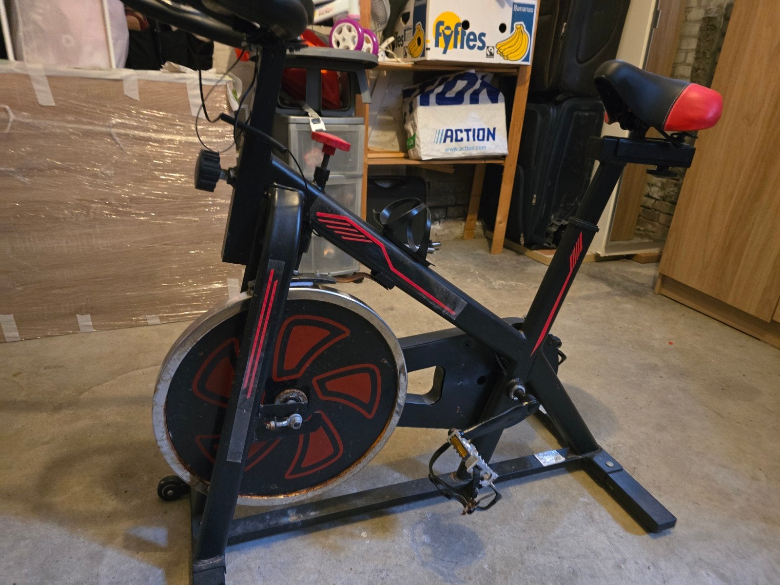 Hometrainer - VidaXL - Ideaal voor thuistraining, Gebruikt, Ophalen of Verzenden, Metaal, Benen
