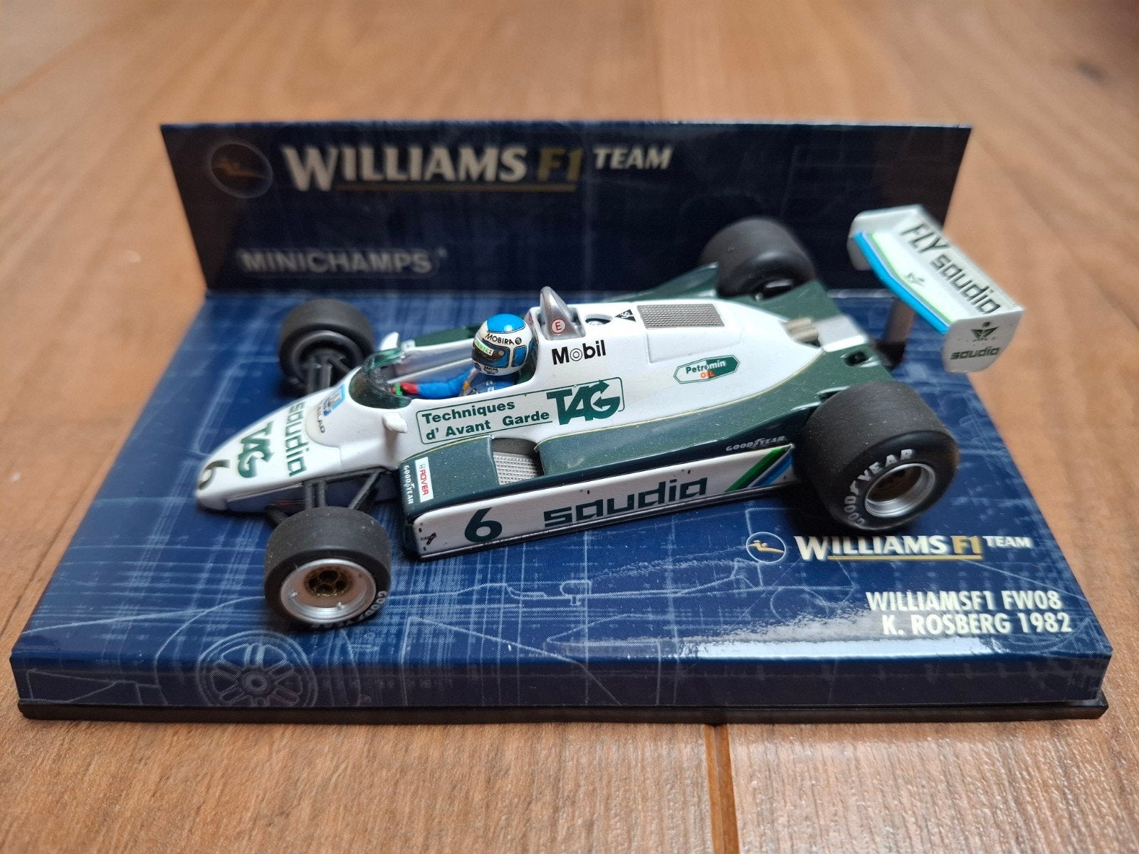 Minichamps Williams F1 FW08 K. Rosberg 1982 - Schaal 1:43, Hobby en Vrije tijd, Ophalen of Verzenden, Nieuw, Auto, MiniChamps