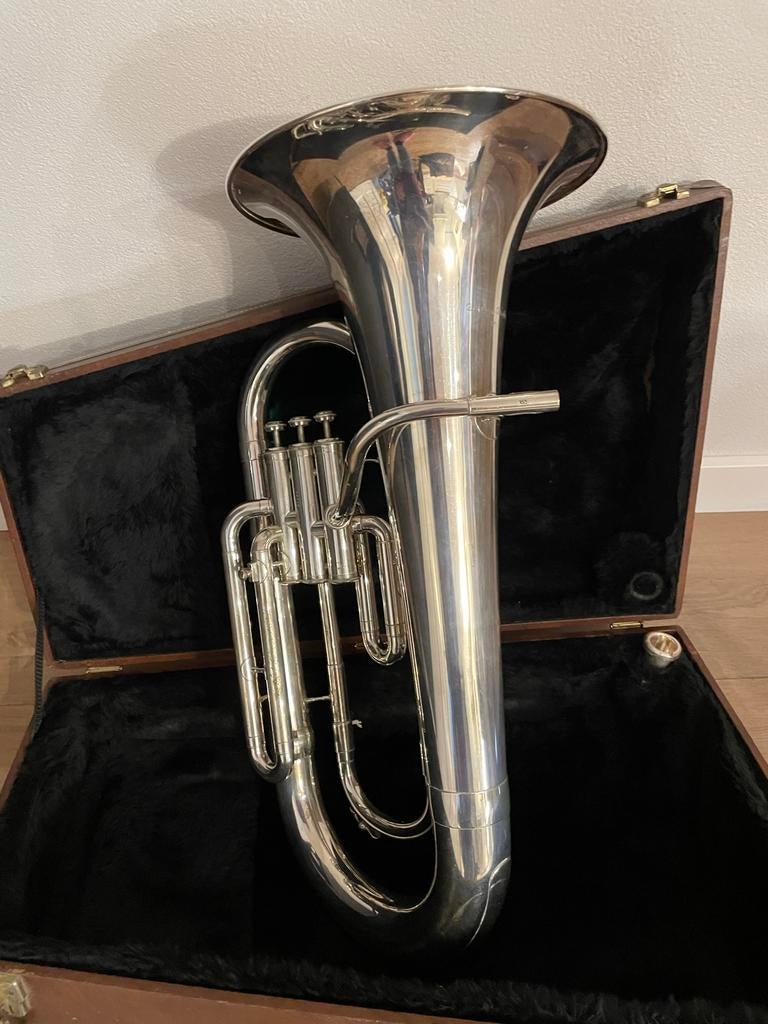 Gebruikte Antoine Courtois bariton, Muziek en Instrumenten, Ophalen, Gebruikt, Met koffer of draagtas