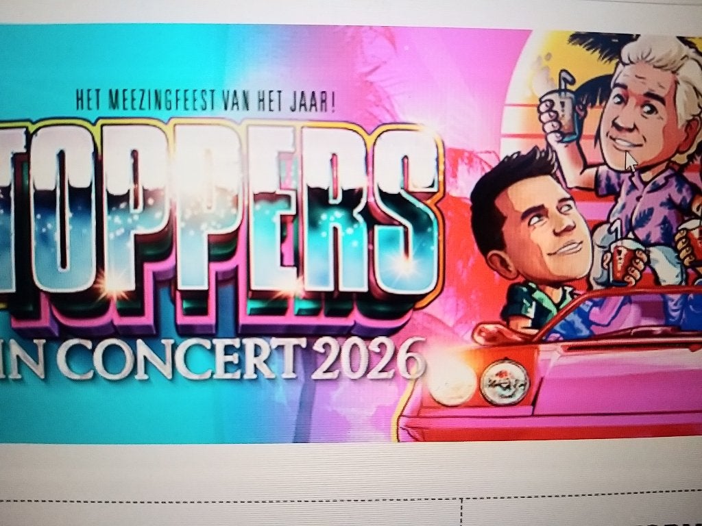 Toppers in concert 5 tickets naast elkaar vrijdag 19 juni, Tickets en Kaartjes, Concerten | Nederlandstalig, Twee personen, Juni