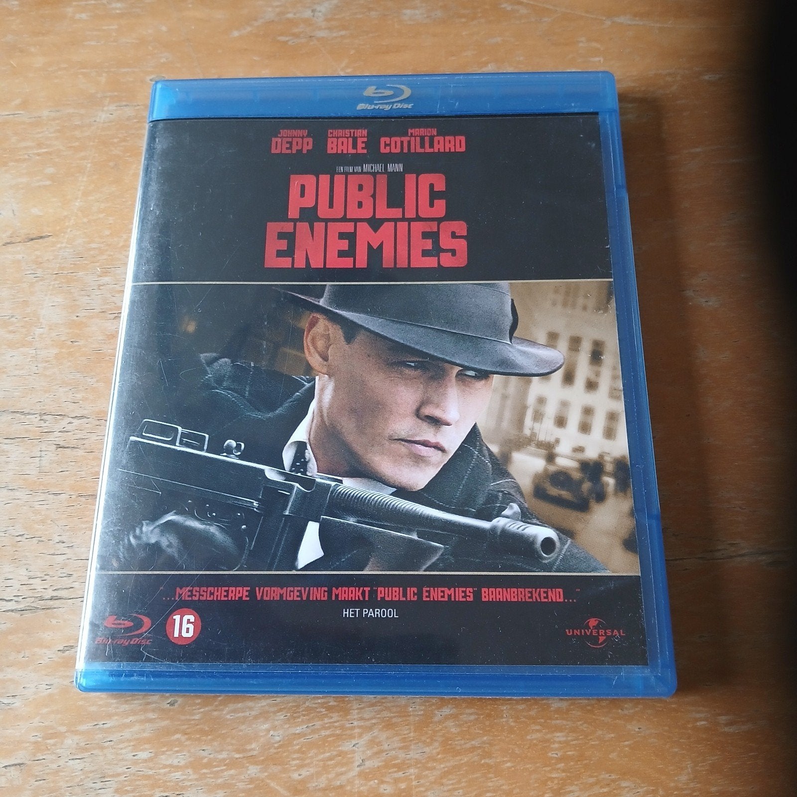 Public Enemies Blu-ray - Misdaadfilm met Johnny Depp, Gebruikt, Vanaf 16 jaar, Film, Ophalen of Verzenden
