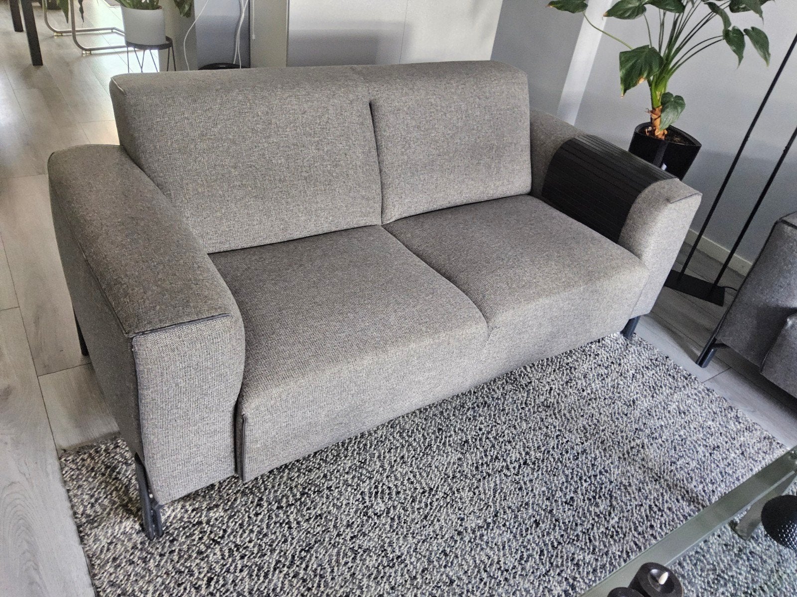 Comfortabele grijs bankstel, Huis en Inrichting, Gebruikt, 150 tot 200 cm, Tweepersoons, 75 tot 100 cm