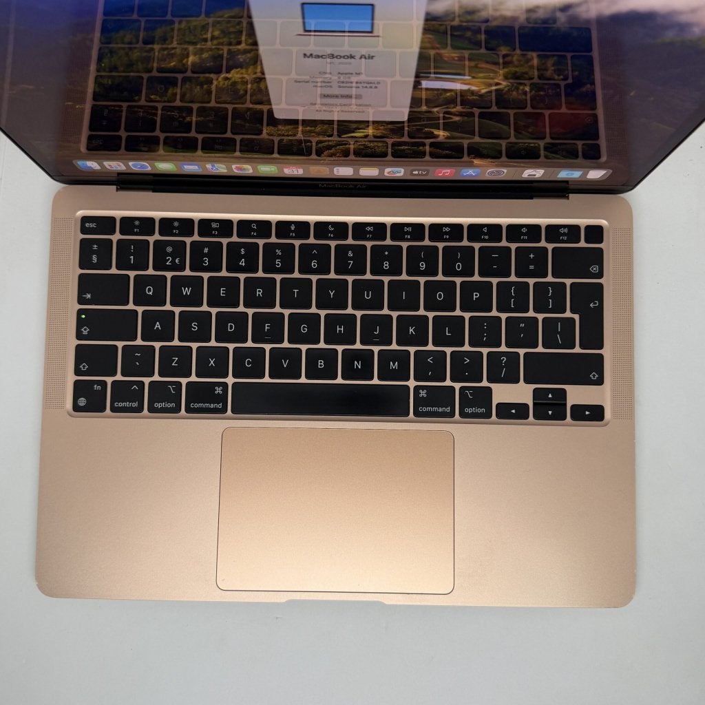 MacBook Air M1 512GB roze /licht gebruikt /86% batt /garanti, Apple, Zo goed als nieuw, Support@apple.com, Apple Park Way, Cupertino, California