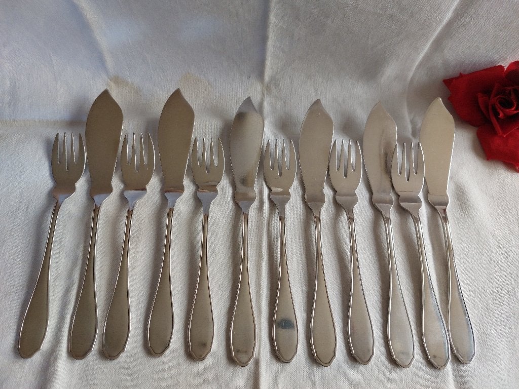 Gero 90 | model 456 | 12 viscouverts vis bestek, Verzenden