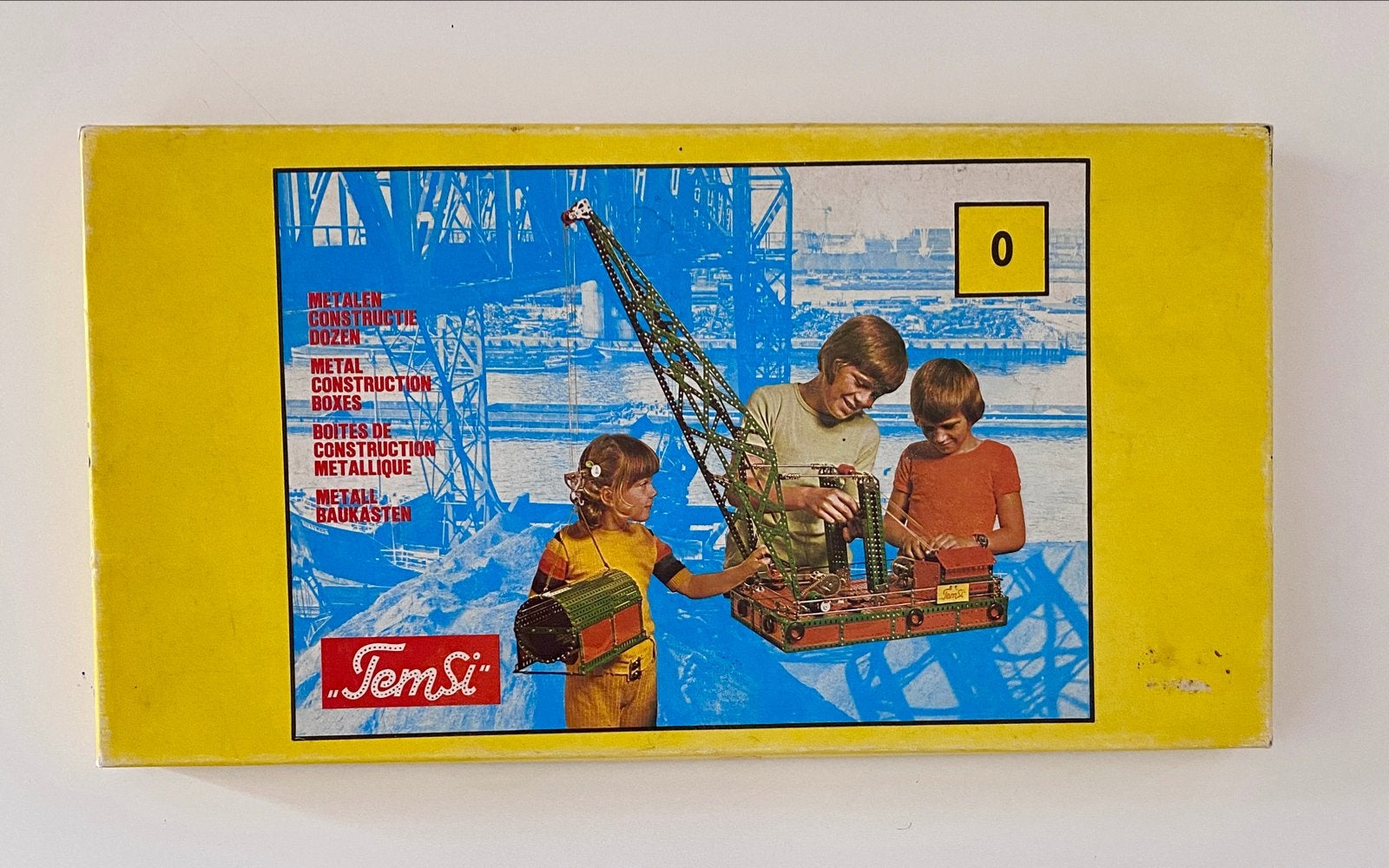 Vintage TemSi Metalen Constructie Doos - Set 0, Ophalen of Verzenden, Gebruikt, Overige merken