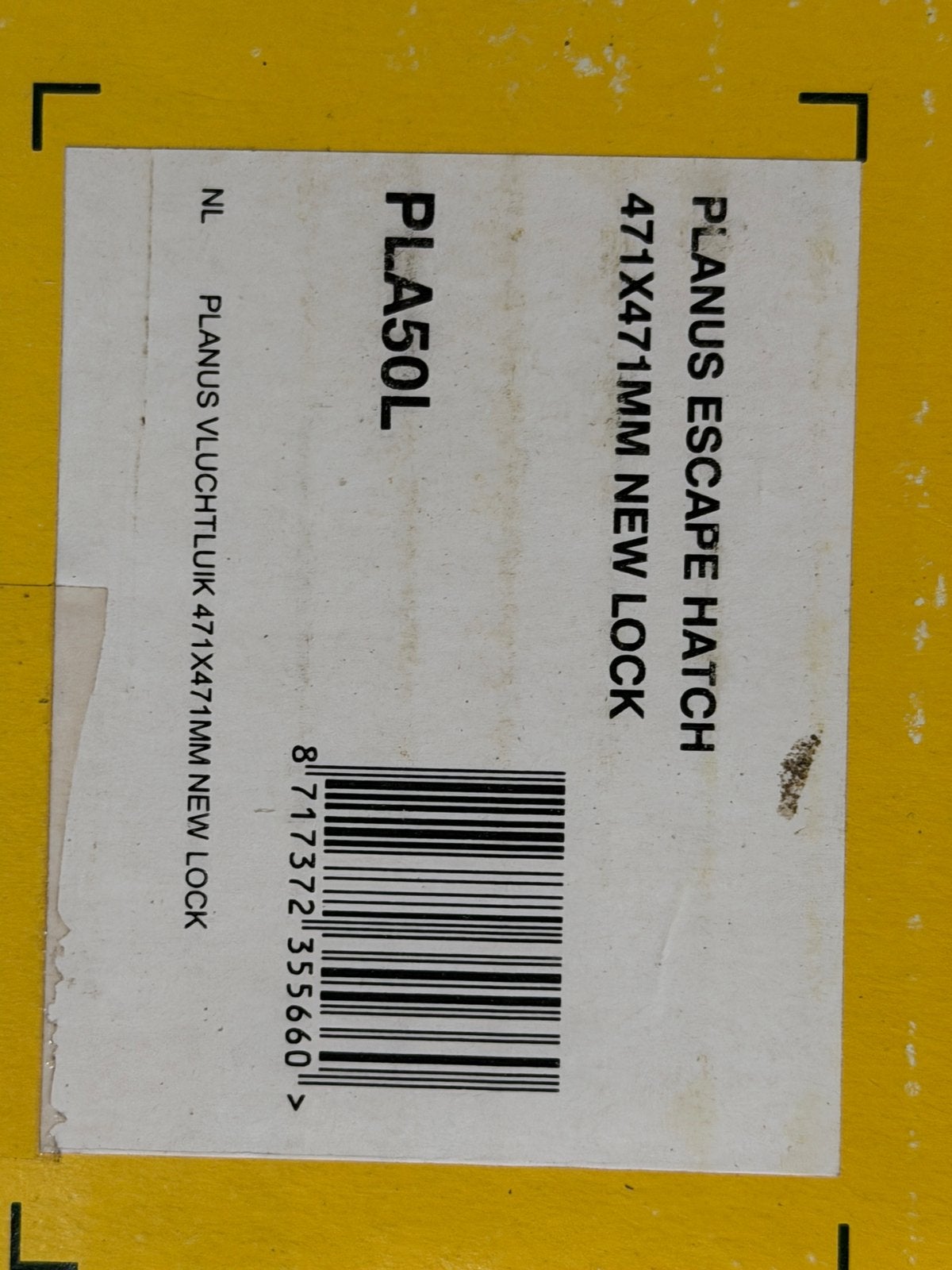 2 x Nieuw Vetus PLA50L 471x471 dekluik / vluchtluik, Verzenden, Nieuw, Overige typen