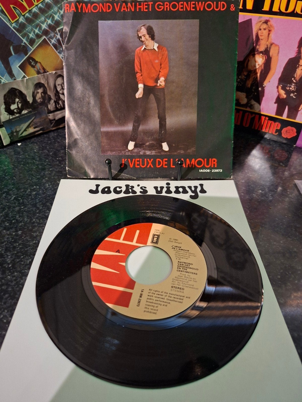 Raymond van het Groenewoud - J'veux de l'amour (Single)1980, Ophalen of Verzenden, Zo goed als nieuw, 7 inch, Overige typen