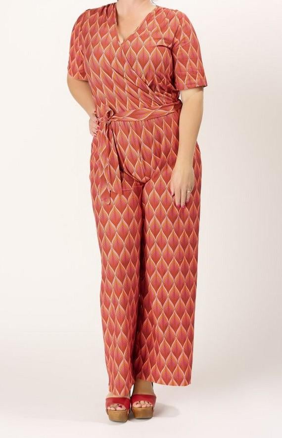 Tante betsy jumpsuit mt L, Ophalen of Verzenden, Zo goed als nieuw, Maat 38/40 (M), Blauw