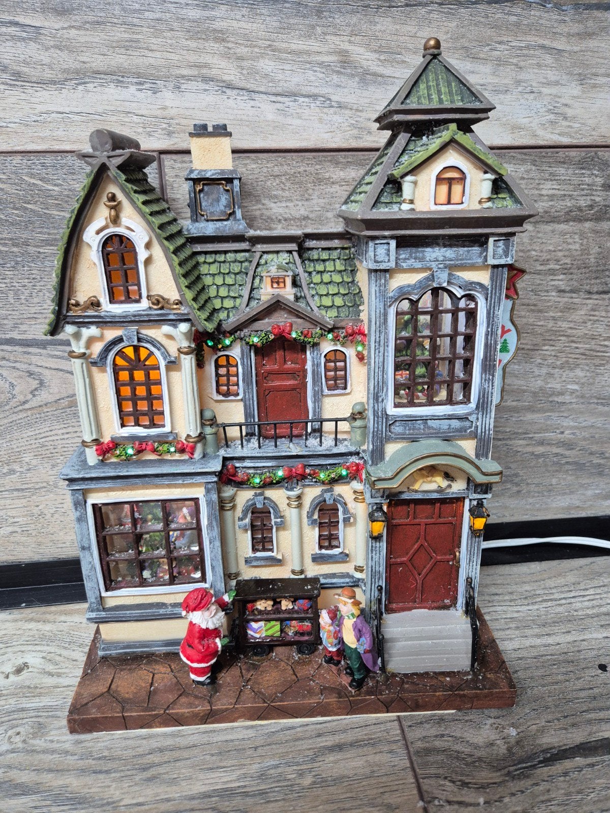 Kerstdorp façade huis verlicht kersthuisjes, Diversen, Ophalen of Verzenden, Zo goed als nieuw