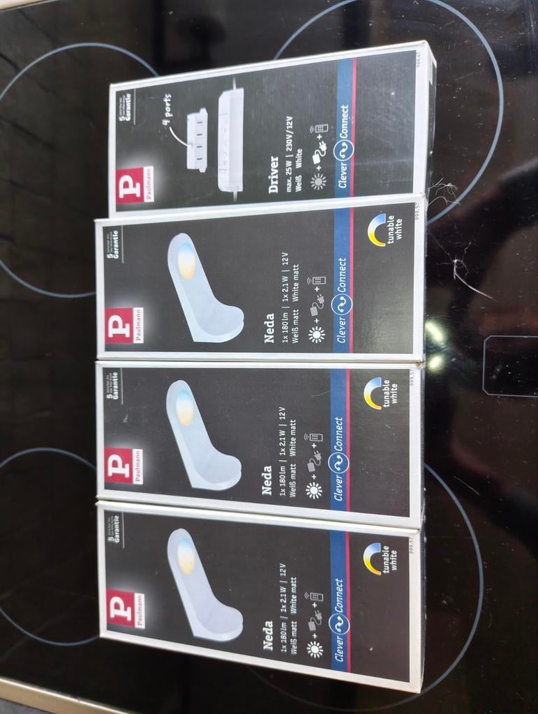 Paulmann onderbouw spots wit, Huis en Inrichting, Lampen | Spots, Nieuw, Plafondspot of Wandspot, Kunststof, Led, Ophalen of Verzenden
