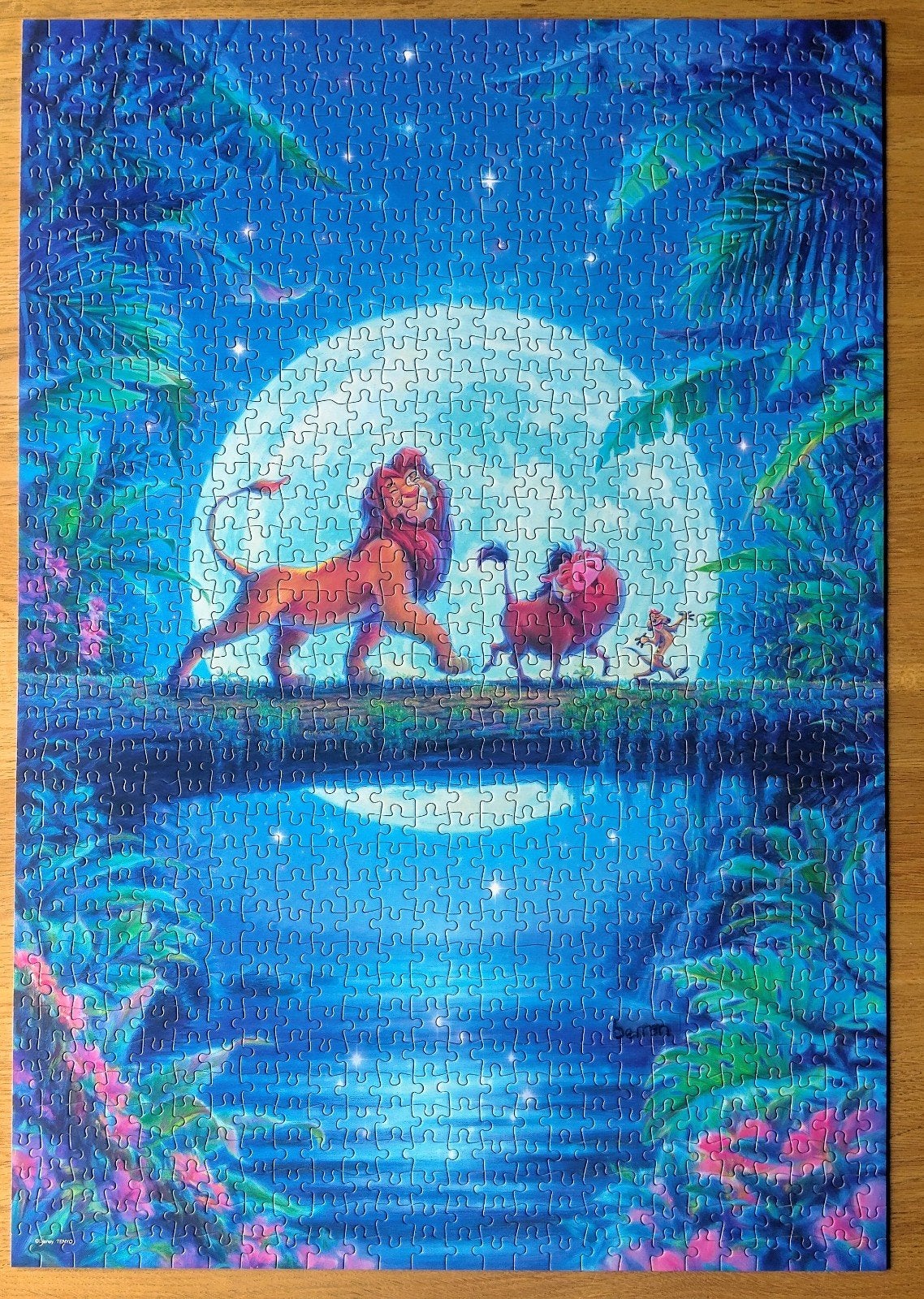 Disney puzzel Tenyo glow in the dark, Ophalen, 500 t/m 1500 stukjes, Zo goed als nieuw, Legpuzzel