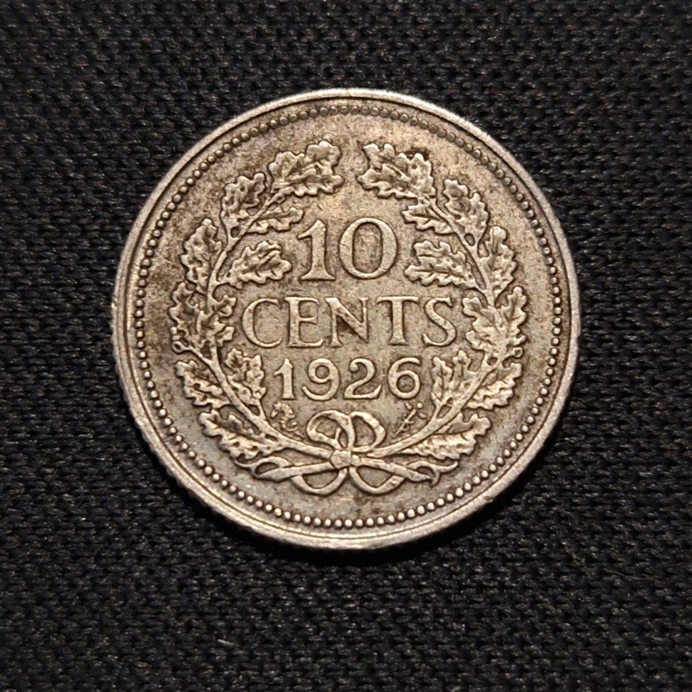 10 cent 1926, Verzenden, Zilver, 10 cent, Koningin Wilhelmina