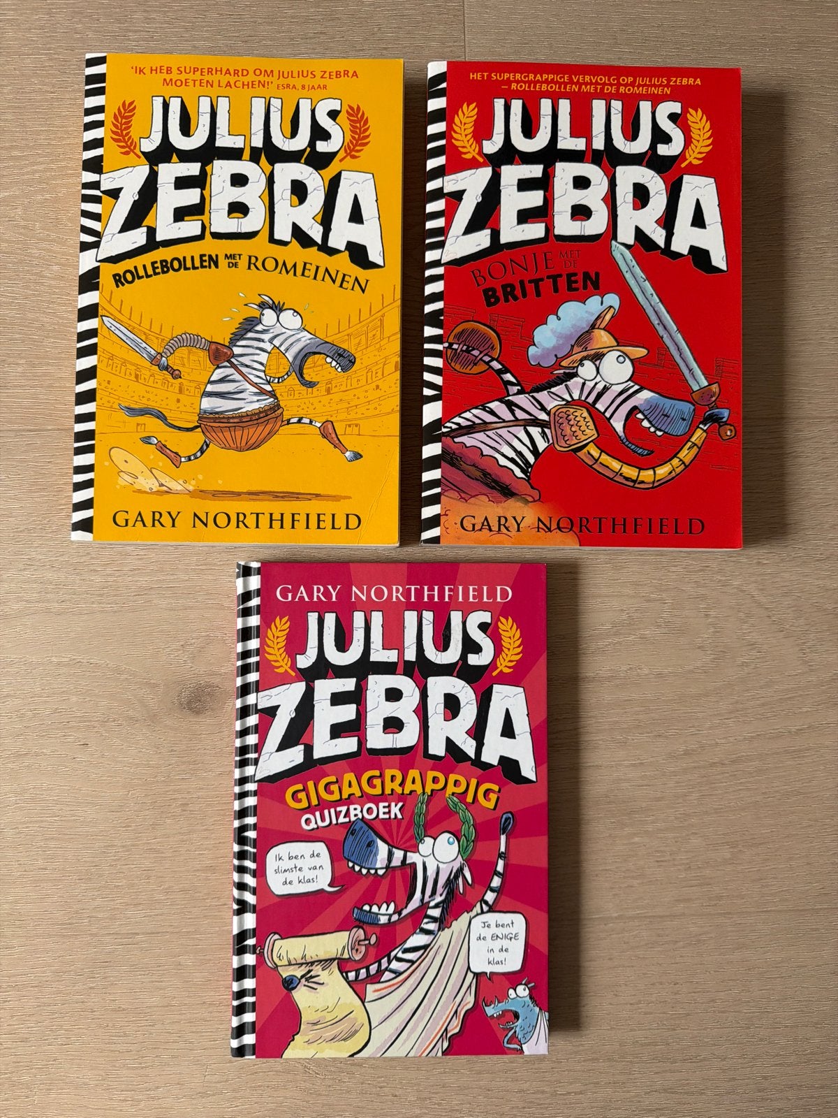 Julius Zebra boekenpakket: 2 avonturen + 1 quizboek (hardcov, Ophalen of Verzenden, Gelezen, Fictie algemeen