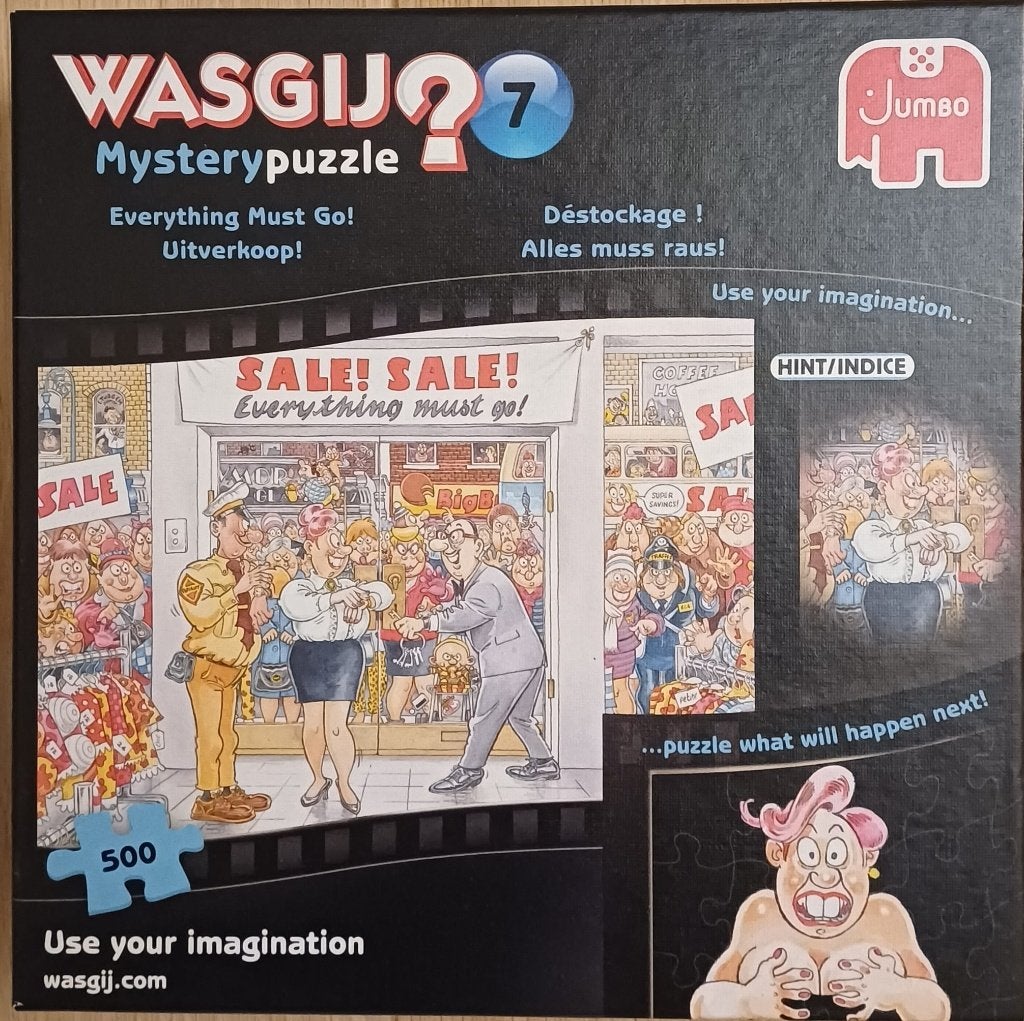 WASGIJ puzzels, Ophalen of Verzenden, 500 t/m 1500 stukjes, Zo goed als nieuw, Legpuzzel