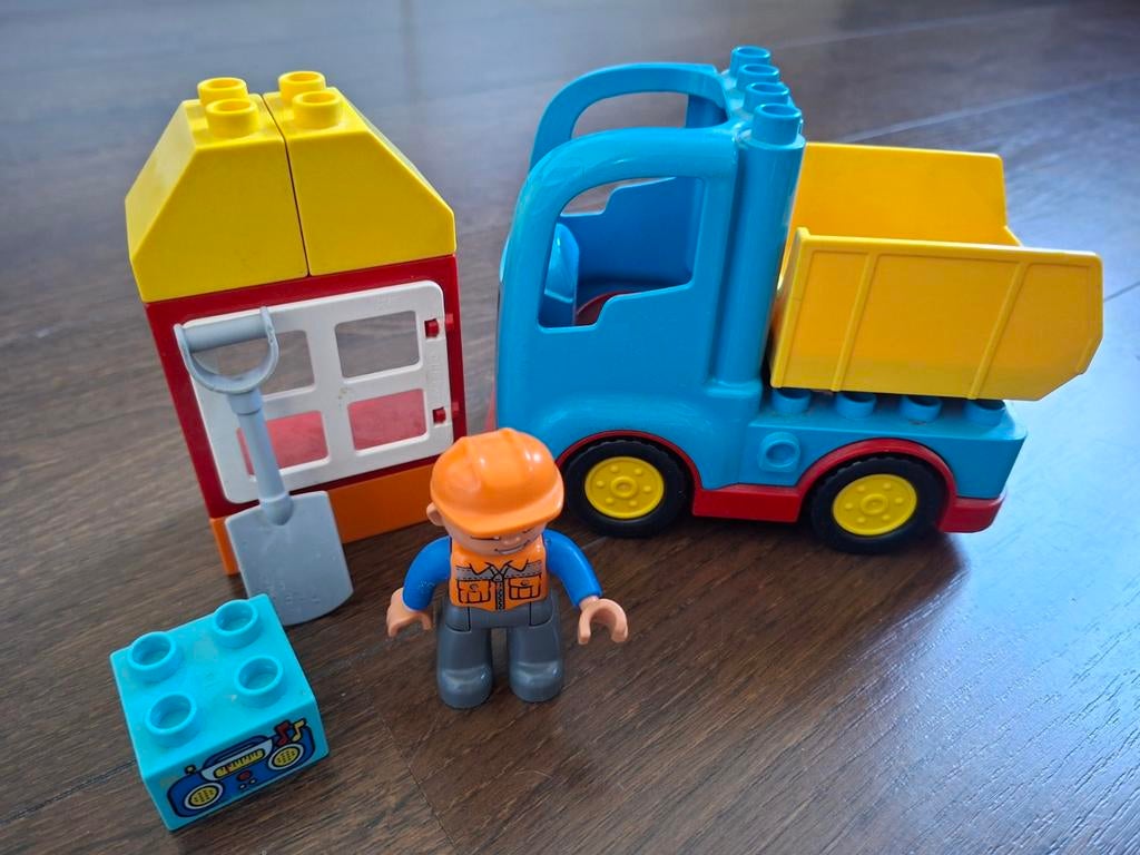 Duplo Bouwvakker met Kiepwagen en Accessoires, Ophalen of Verzenden