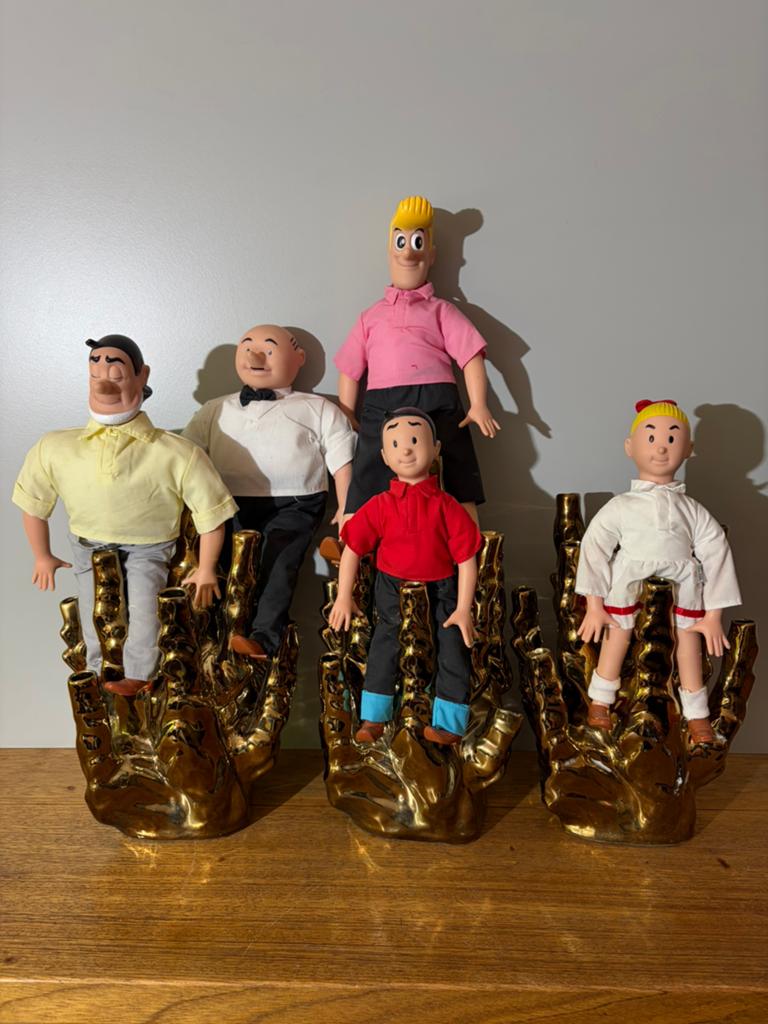 Vintage set Suske en Wiske poppen Gaumel (Belgie) 1993.686, Ophalen of Verzenden, Zo goed als nieuw, Pop