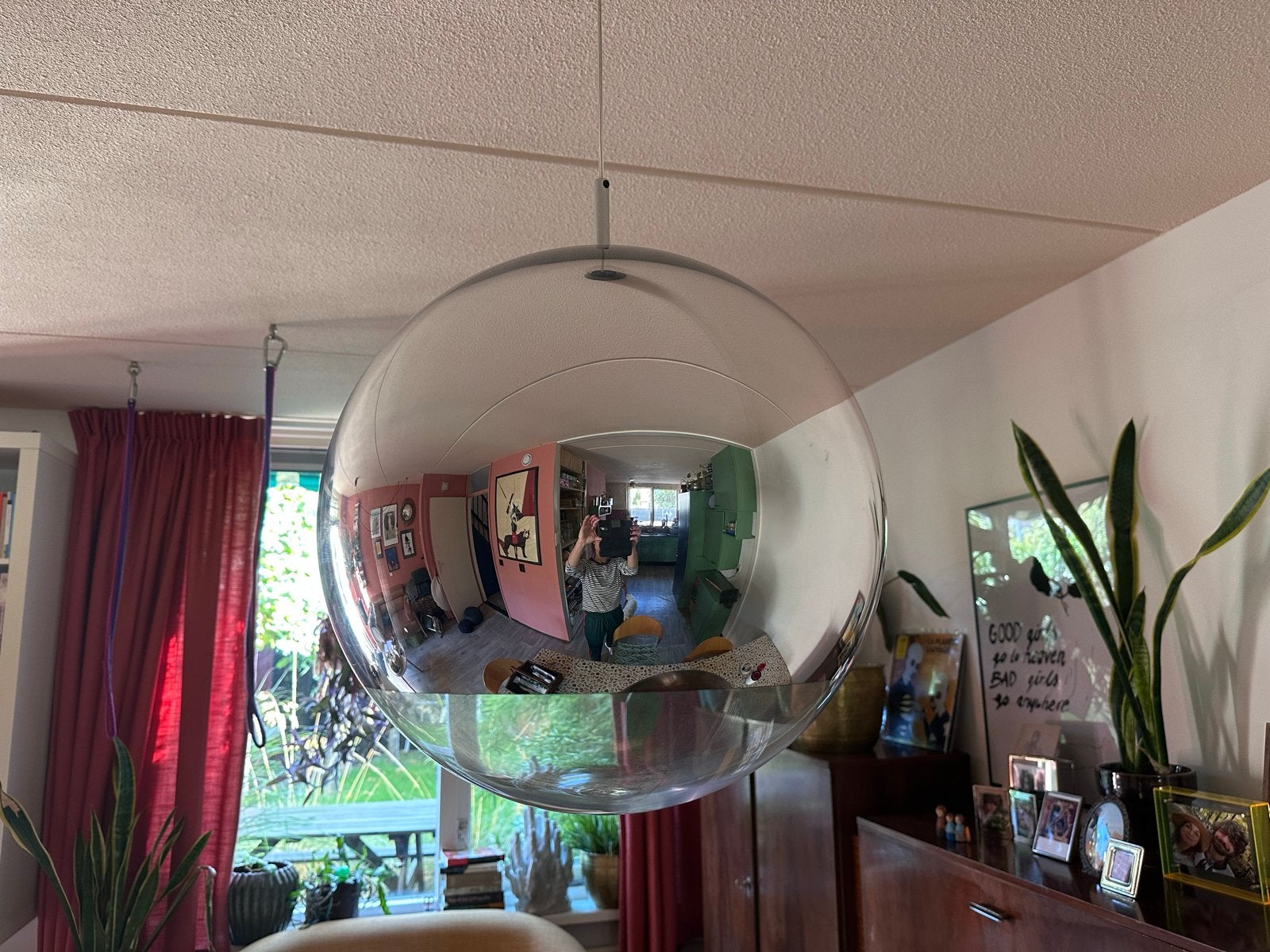 Tom Dixon Mirror Ball Pendant Chrome - 50 cm, Ophalen, Gebruikt, Kunststof