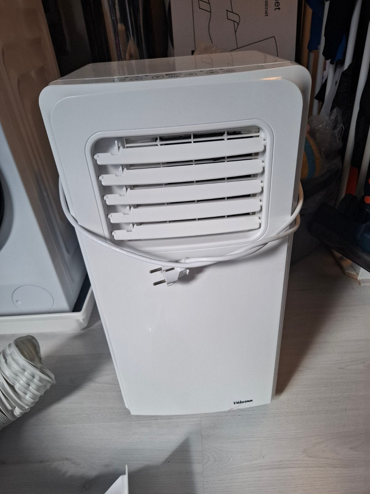 Tristar Mobiele Airco met slang en raamafdichting, Ophalen, Gebruikt, Minder dan 60 m³, 3 snelheden of meer