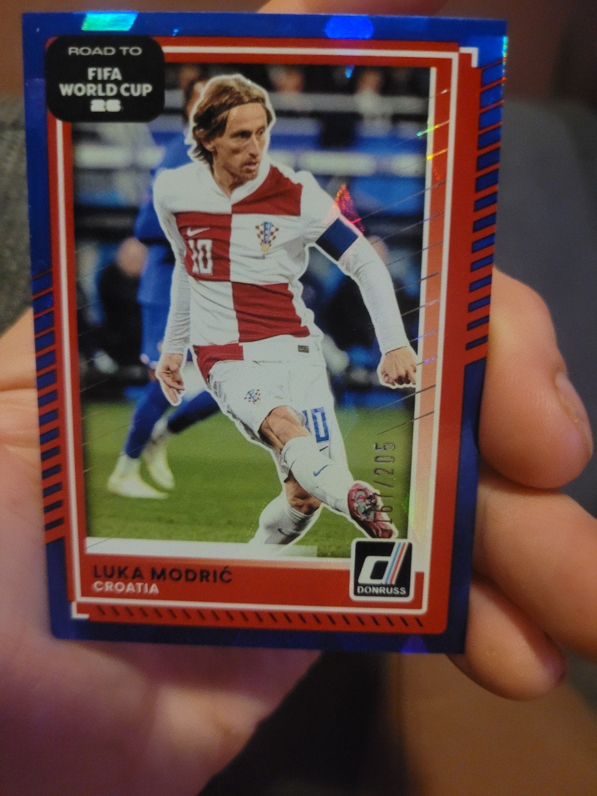 Luka Modric Donruss Road to FIFA World Cup 2026 kaart, Ophalen of Verzenden, Zo goed als nieuw, Buitenlandse clubs, Spelerskaart
