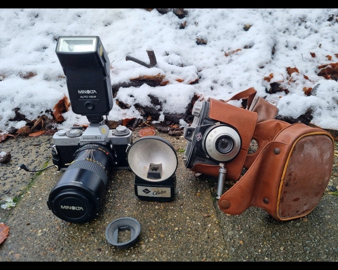 Zeer oude / antieke fotocamera's - voor de verzameling, Audio, Tv en Foto, Fotocamera's Analoog, Ophalen of Verzenden, Gebruikt