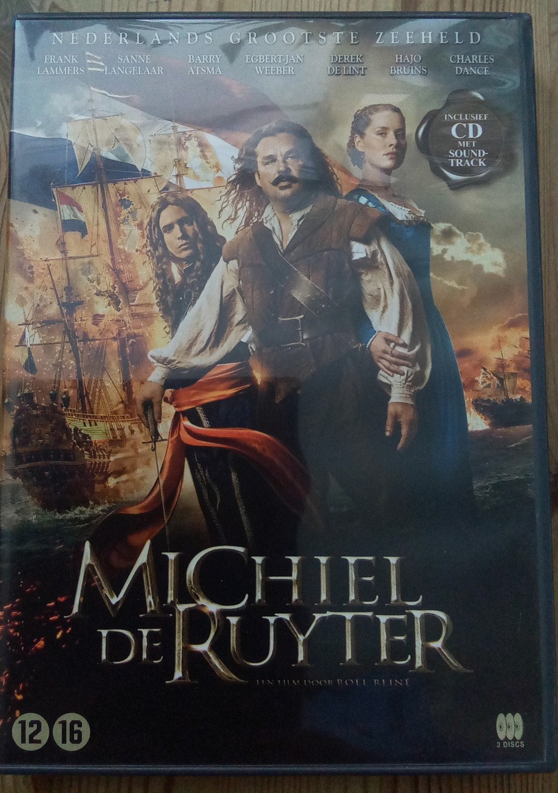 Michiel de Ruyter (3 discs) - Historisch Drama 2 dvd+ cd, Vanaf 12 jaar, Ophalen of Verzenden, Zo goed als nieuw
