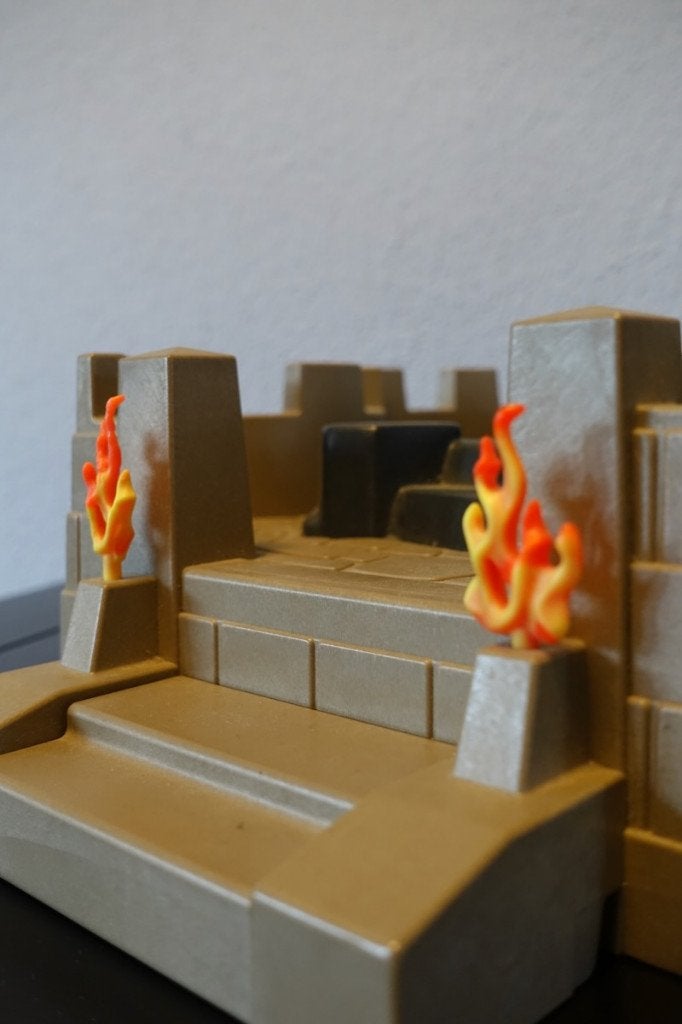 Playmobil vesting op een berg - uitbreiding bij kasteel, Gebruikt, Losse onderdelen, Ophalen of Verzenden, Kasteel/Fort