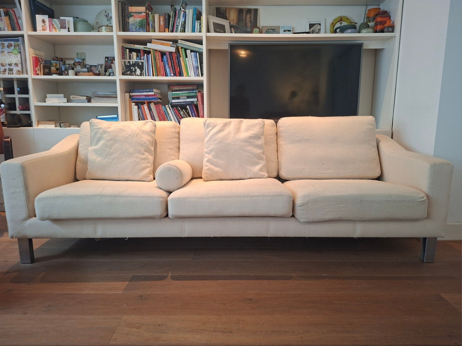 Leolux bank (model Antonia, 3 zits), Huis en Inrichting, Gebruikt, Verzenden, Driepersoons, 75 tot 100 cm