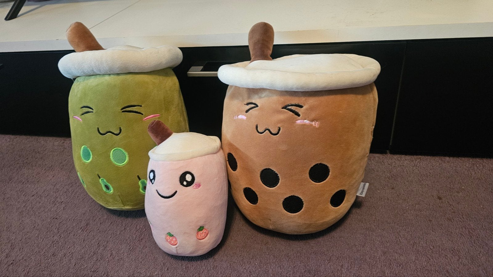 3x Leuke Boba Tea Knuffels - Diverse Maten en Smaken, Kinderen en Baby's, Speelgoed | Knuffels en Pluche, Overige merken, Overige karakters