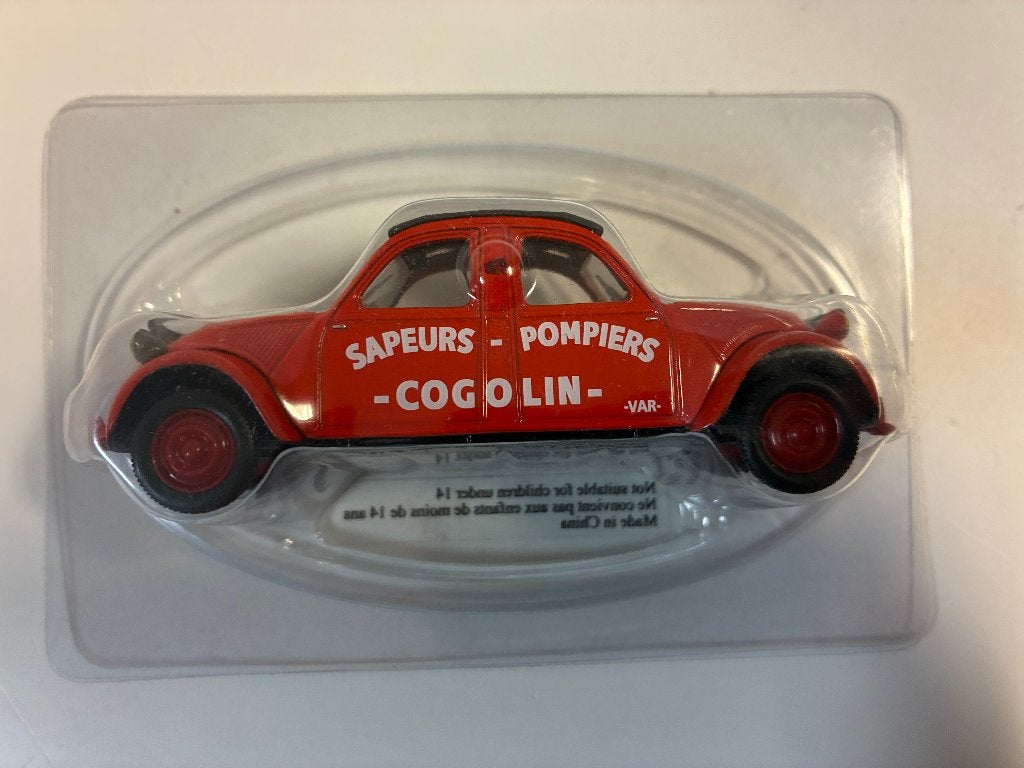 27066: Citroën 2CV - Speurs Pompiers Cogolin - Norev 1:43, 70-72 avenue de Bohlen 69120 Vaulx-en-Velin, France, Auto, Norev, Norev