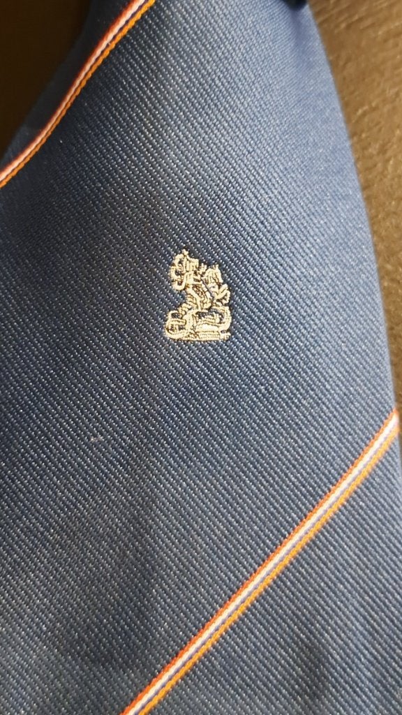 Koninklijke Landmacht stropdas Regiment Huzaren van Boreel, Verzamelen, Ophalen of Verzenden, Landmacht, Nederland, Kleding of Schoenen