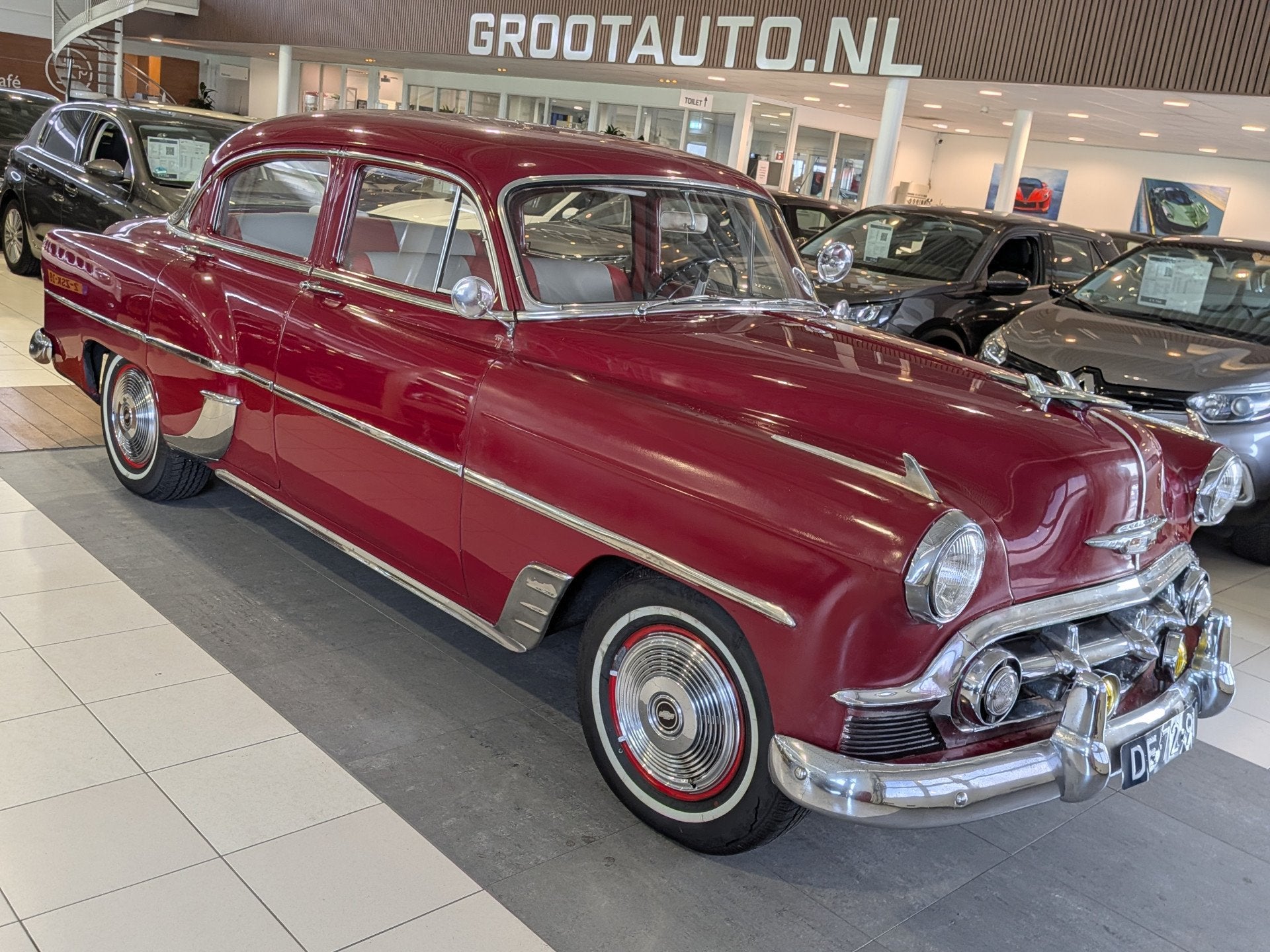 Chevrolet Bel Air APK vrije auto (bj 1953), Auto's, 3859 cc, Achterwielaandrijving, Chevrolet, Lederen bekleding
