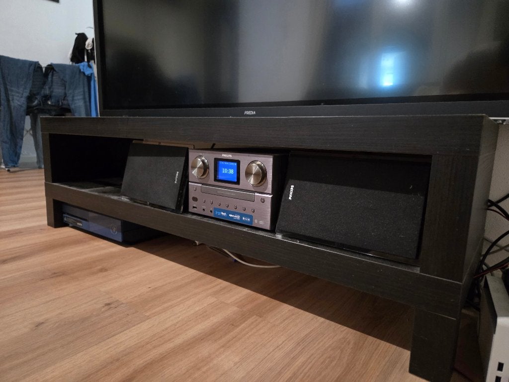 Tv meubel, Ophalen, Minder dan 50 cm, Gebruikt, Zwart