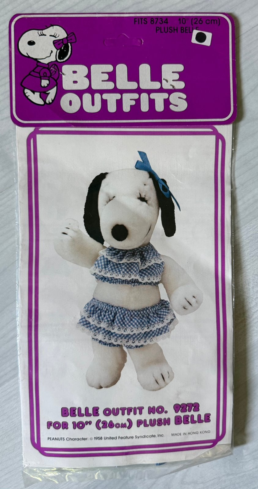 Snoopy peanuts belle kleding setje nieuw vintage, Ophalen of Verzenden, Nieuw
