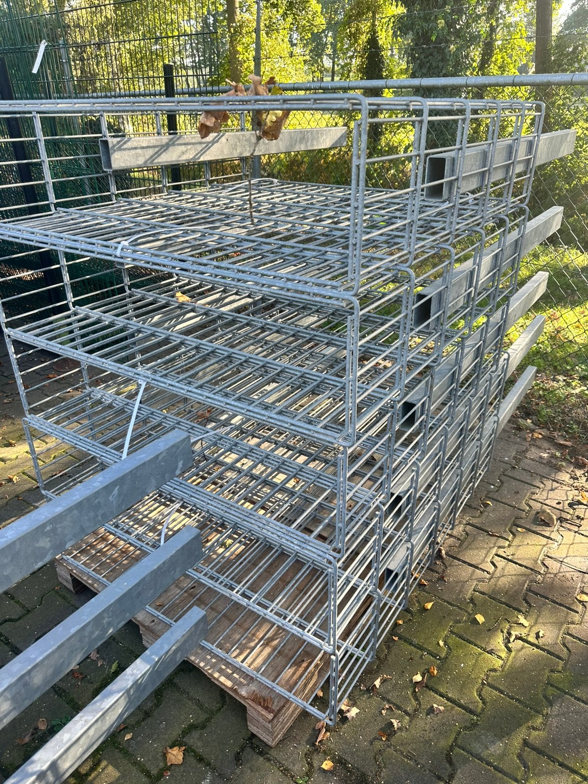 Schanskorven van dubbelstaafmatten – meerdere op voorraad!, Ophalen, Nieuw, Grijs, Overige typen