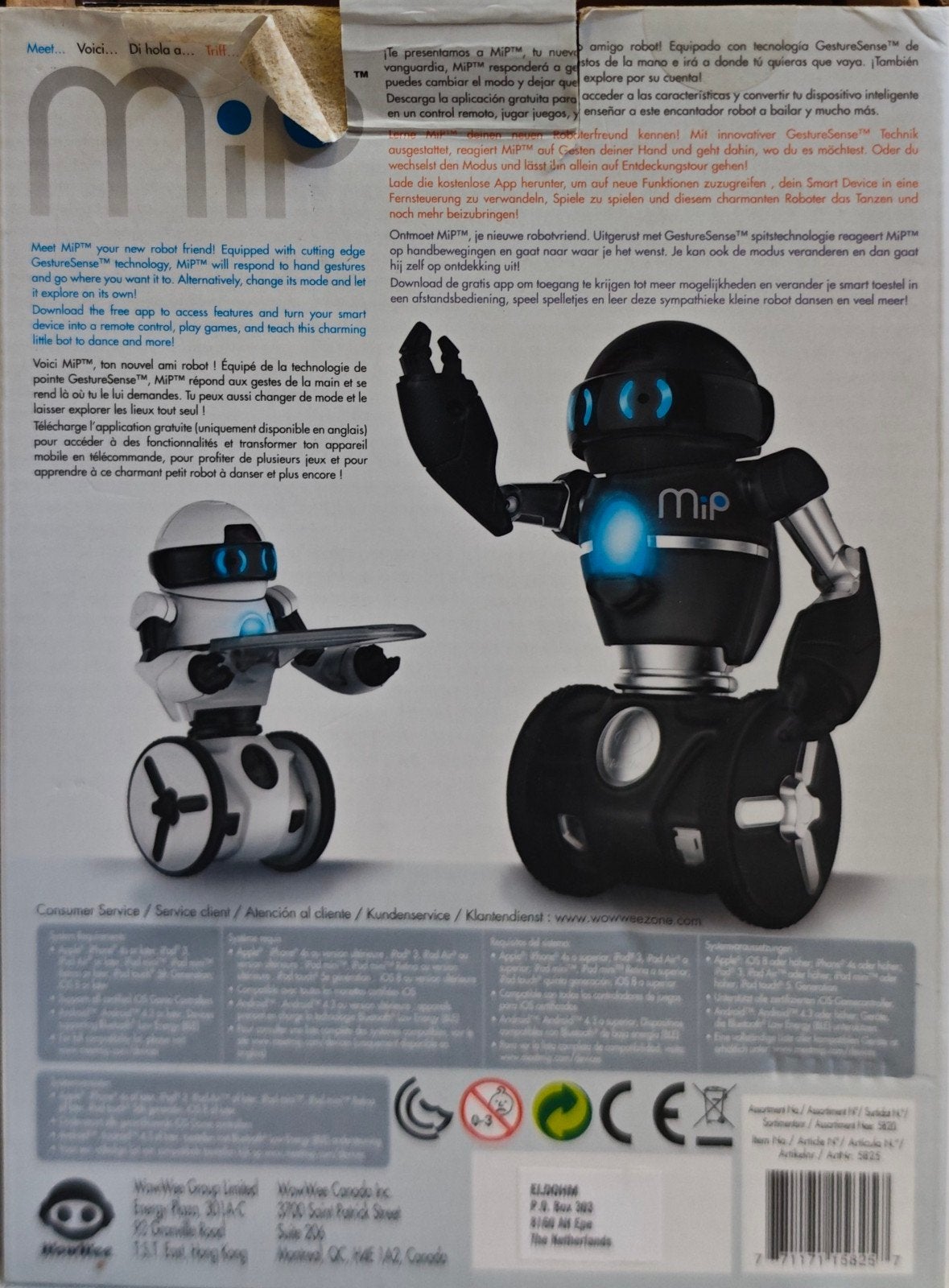 WowWee MiP Robot - Interactieve Robot met Balansfunctie, Ophalen