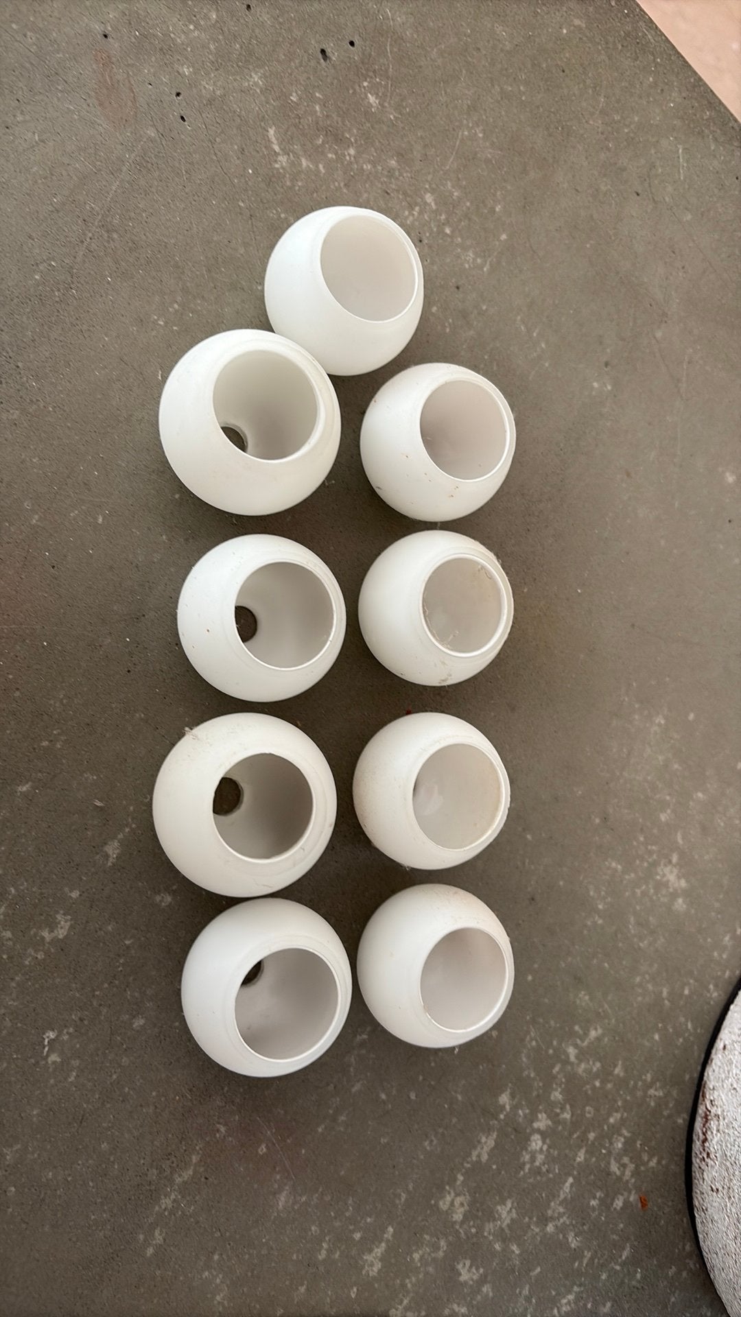 Melkglas bolletjes, Ophalen, Gebruikt, Glas, Overige merken