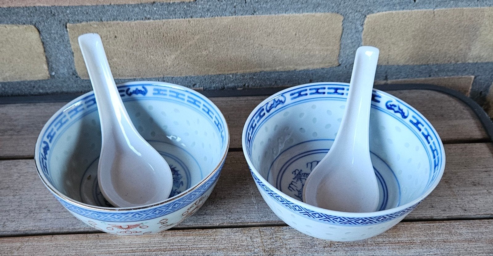 Chinese soepkommen met lepel, Ophalen of Verzenden