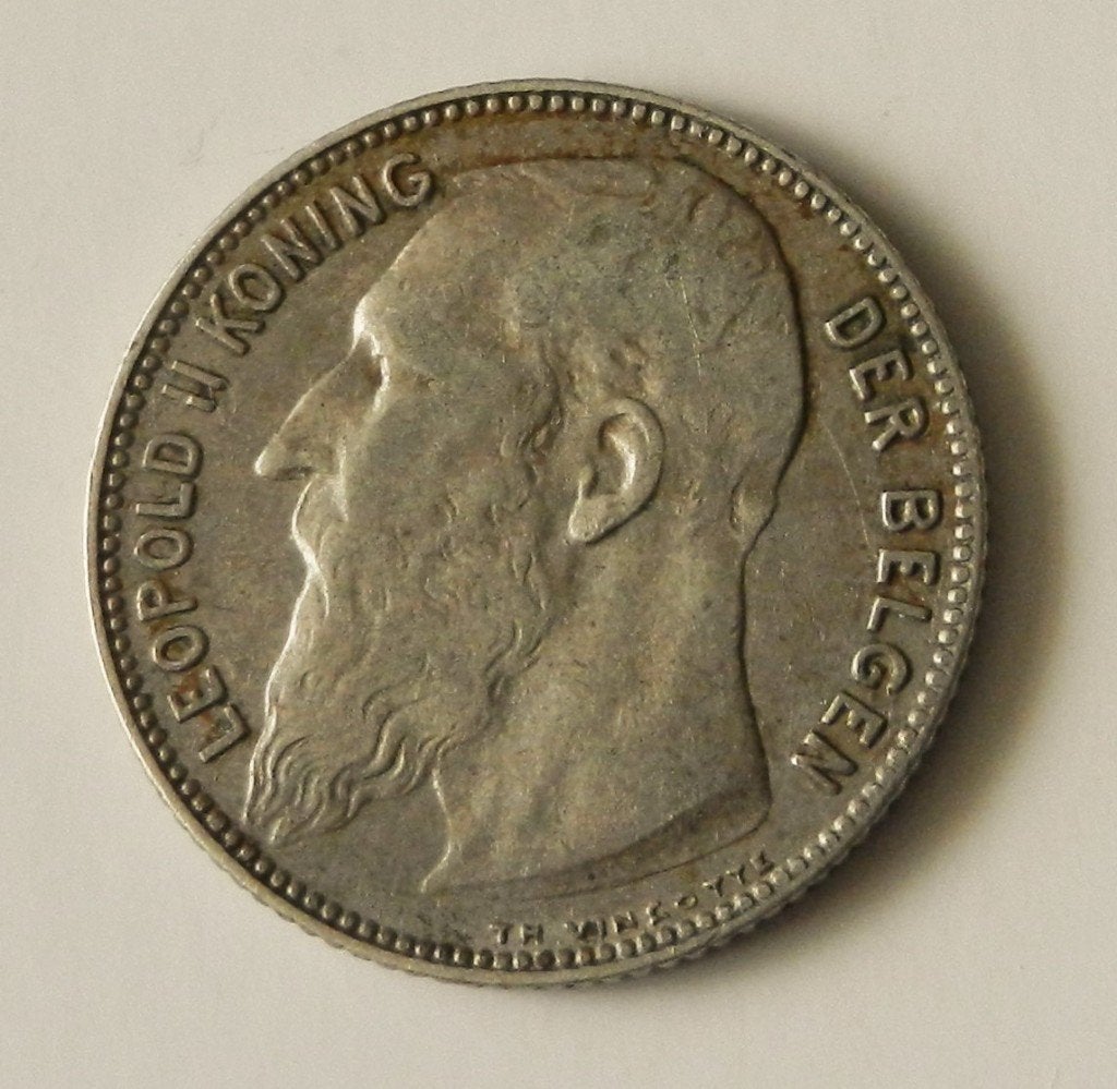België 1 frank 1909, Verzenden, Zilver, Losse munt, Zilver